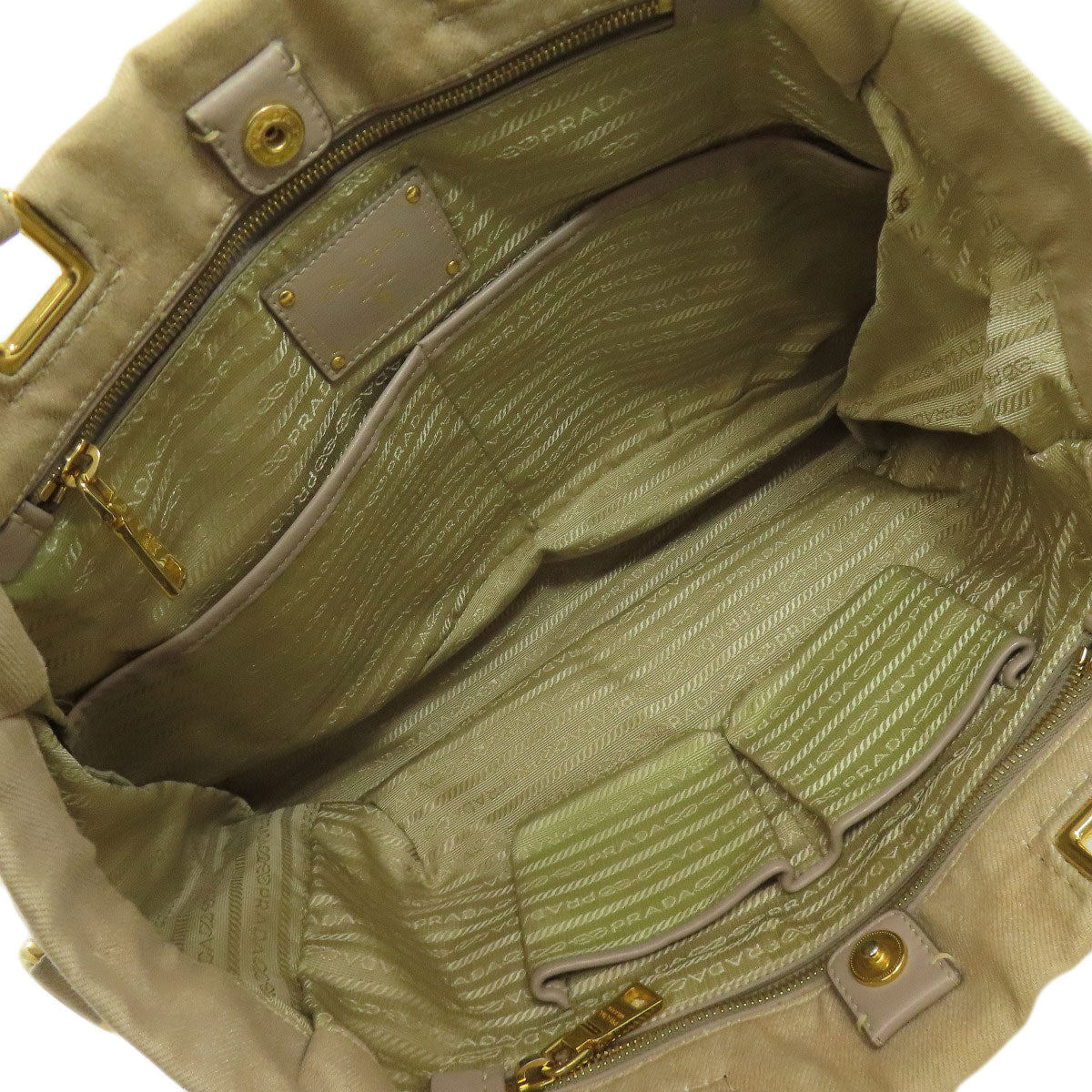 PRADA BN2069 Denim 2WAY Tote Bag Denim Ladies [Used]