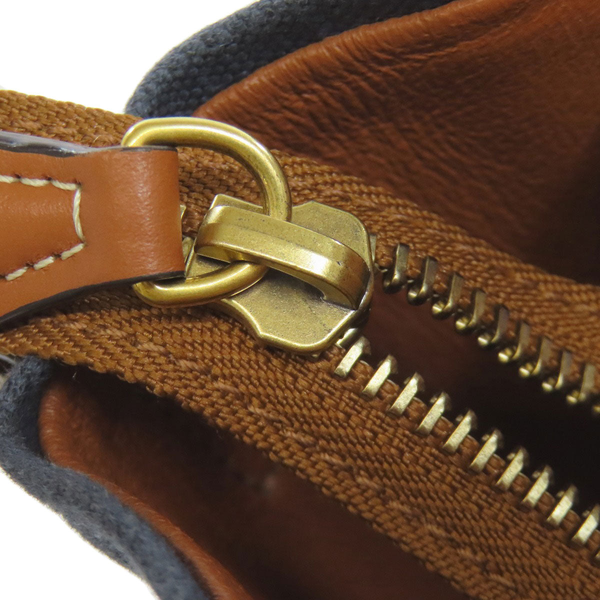 CELINE Luggage nano 2 WAY Handbag Calf CanvasLadies [Used]