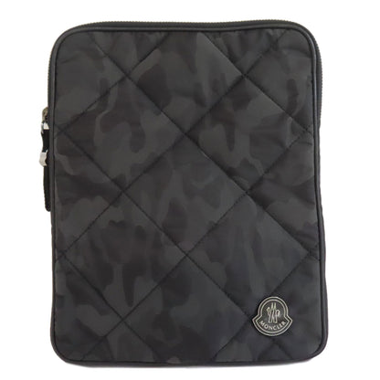 MONCLER Camouflage pattern tablet case Accessory pouch Nylon Ladies [Used]