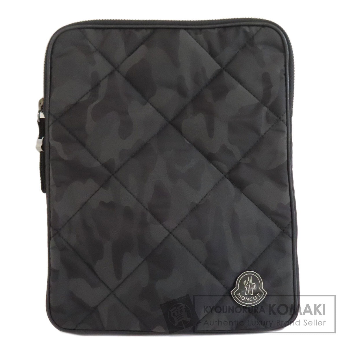 MONCLER Camouflage pattern tablet case Accessory pouch Nylon Ladies [Used]