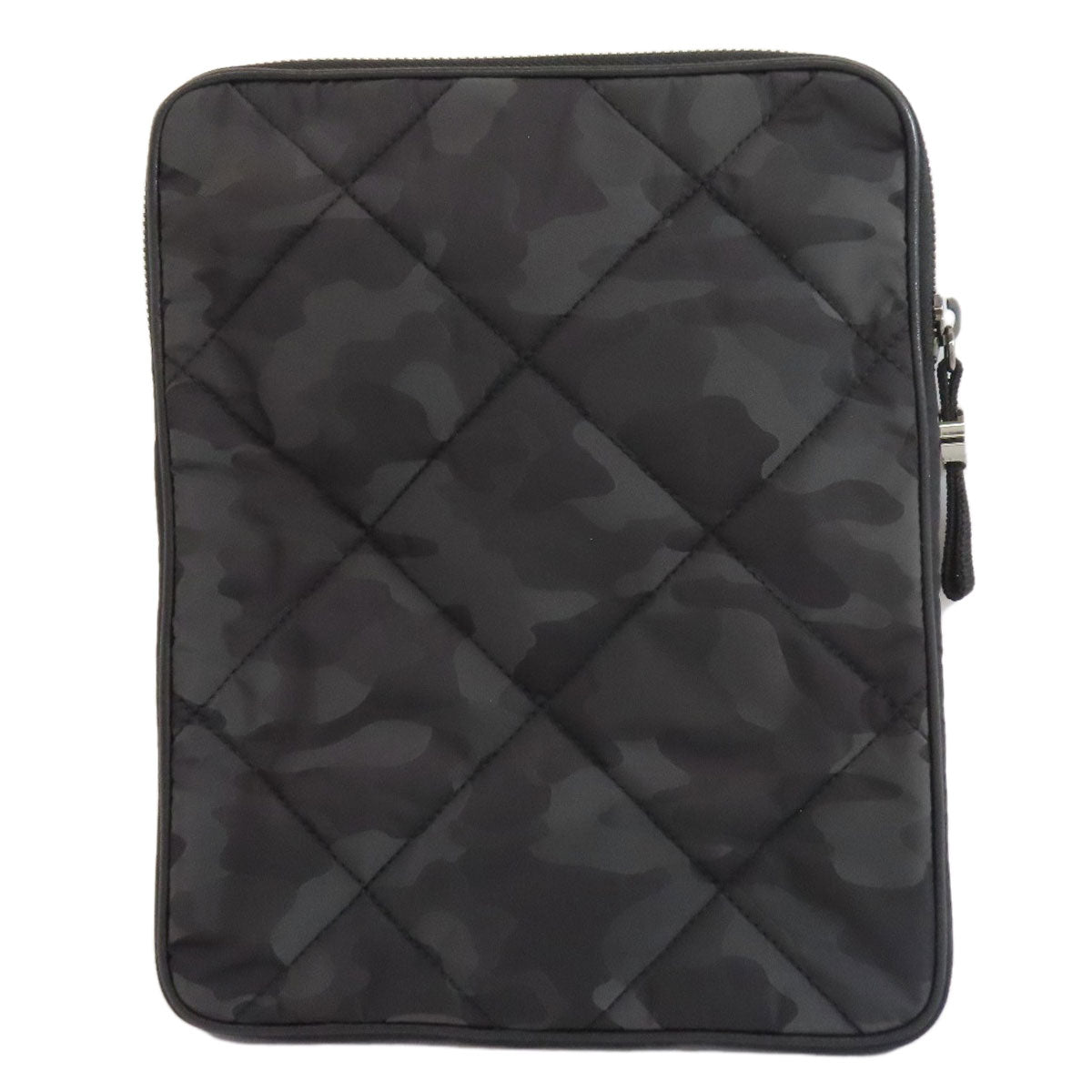 MONCLER Camouflage pattern tablet case Accessory pouch Nylon Ladies [Used]