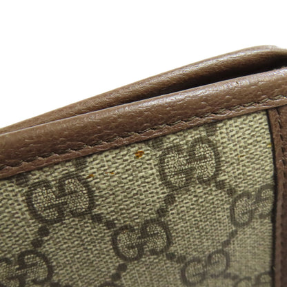 GUCCI 598234 Off-White Medium Pouch in GG Supreme Clutch bag PVC Ladies [Used]