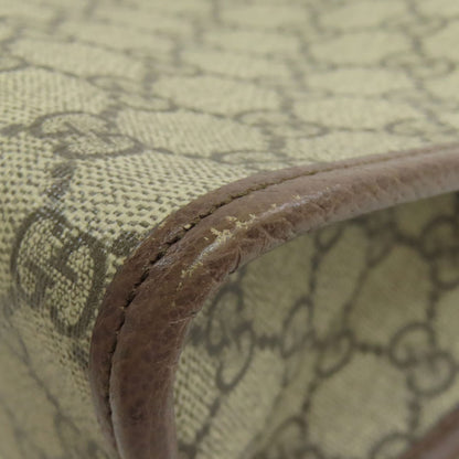 GUCCI 598234 Off-White Medium Pouch in GG Supreme Clutch bag PVC Ladies [Used]