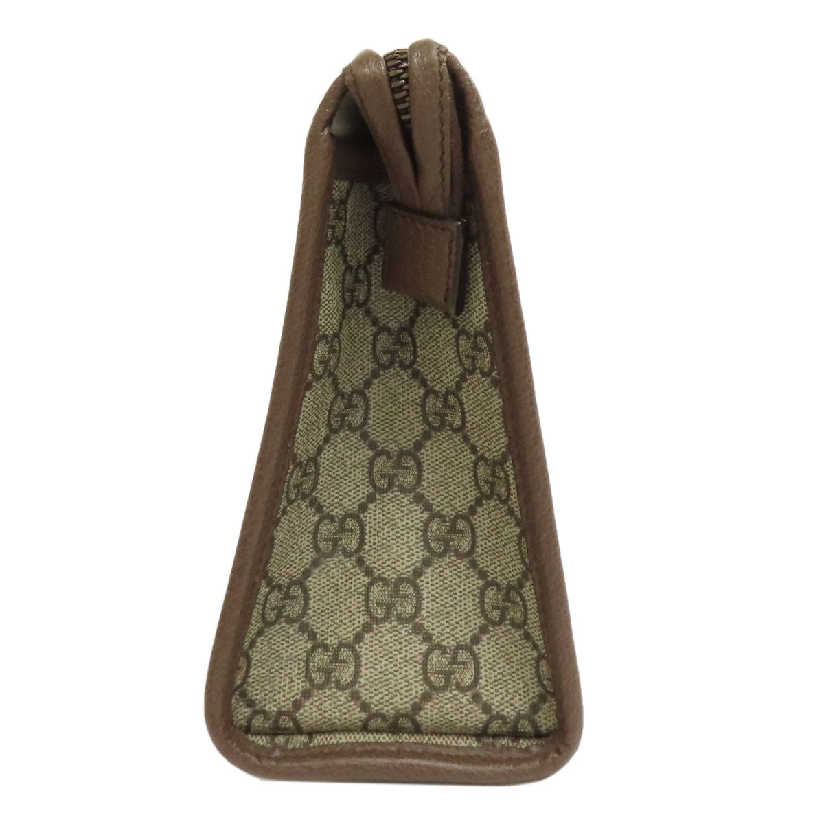 GUCCI 598234 Off-White Medium Pouch in GG Supreme Clutch bag PVC Ladies [Used]