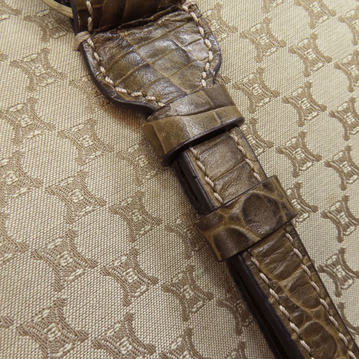 CELINE Macadam pattern Tote Bag Canvas Ladies [Used]