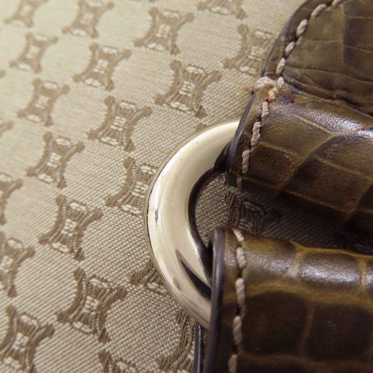 CELINE Macadam pattern Tote Bag Canvas Ladies [Used]