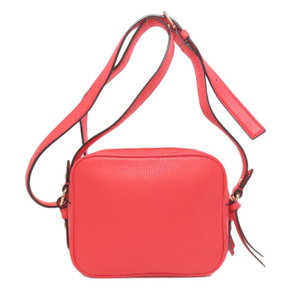 kate spade logo Shoulder Bag Leather Ladies [Used]