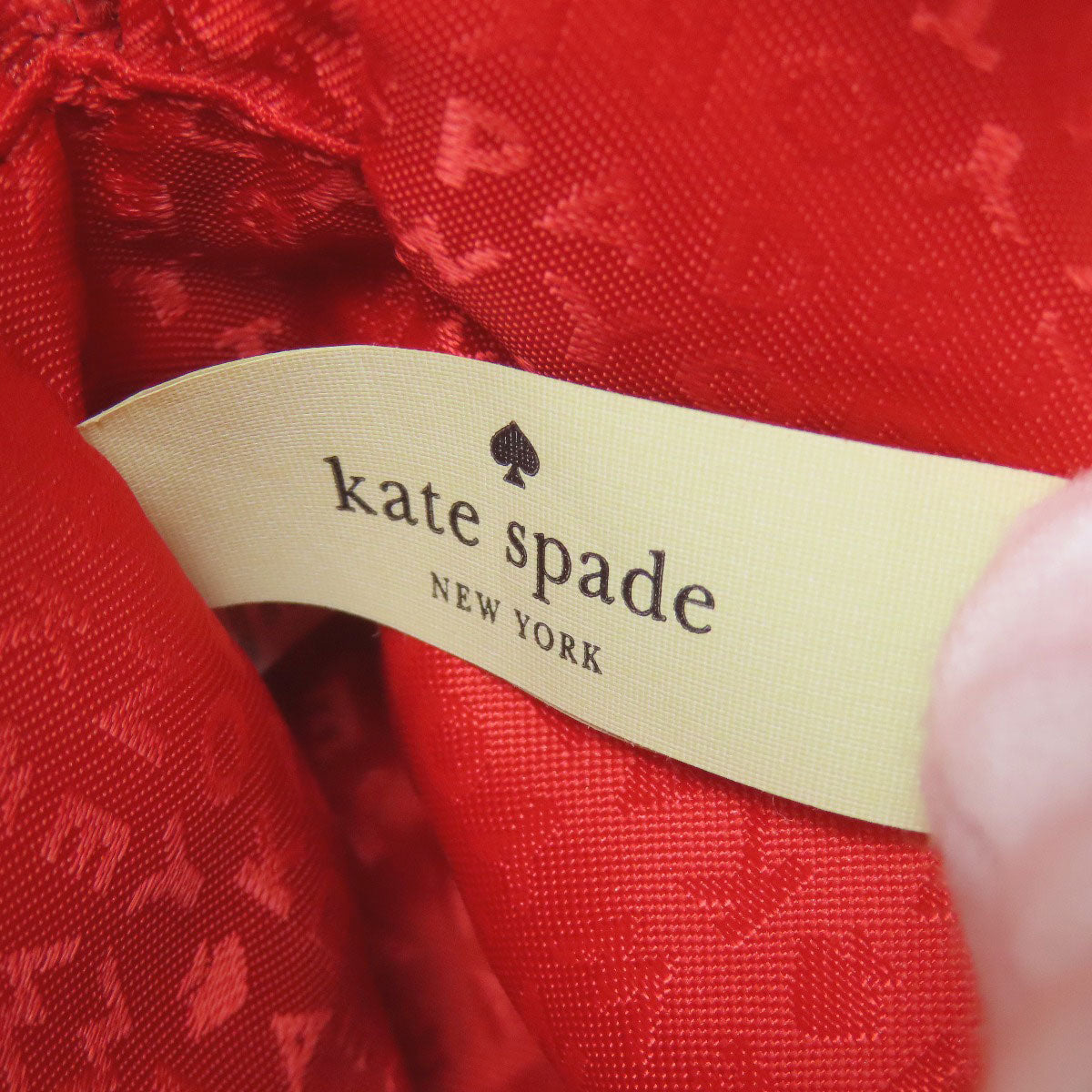 kate spade logo Shoulder Bag Leather Ladies [Used]