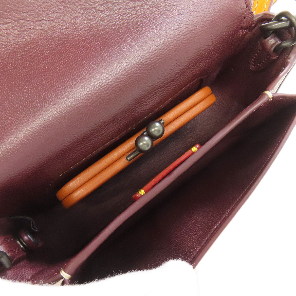 COACH 19383 Mini Shoulder NASA Accessory pouch Leather Ladies [Used]