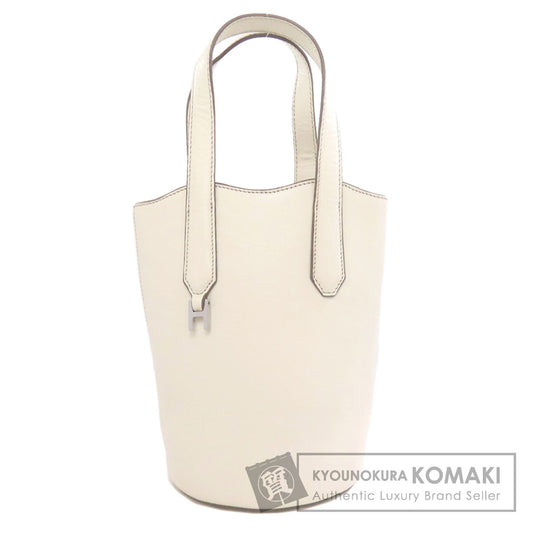HIROFU Simple design Handbag Leather Ladies [Used]