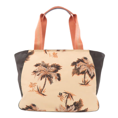 COACH 91111 Palm pattern Tote Bag Nylon Ladies [Used]