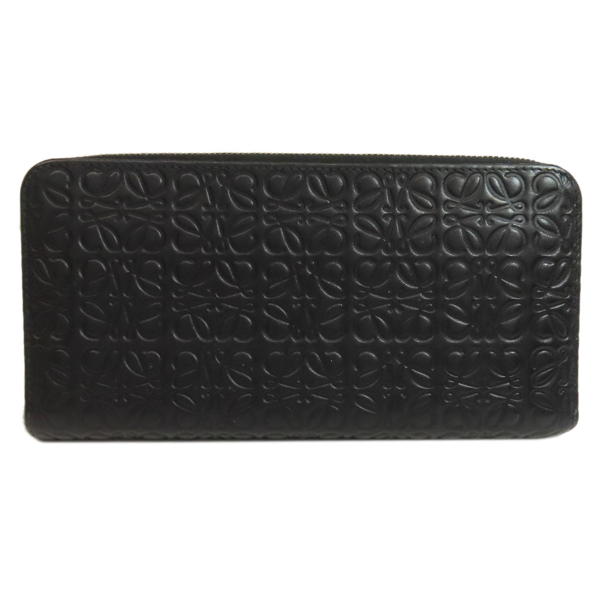 LOEWE Anagram embossing Long wallet (with coin pocket) Leather Ladies [Used]