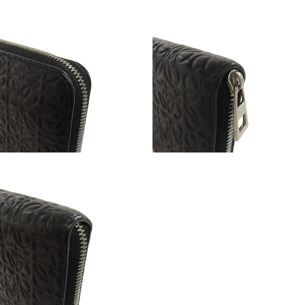 LOEWE Anagram embossing Long wallet (with coin pocket) Leather Ladies [Used]