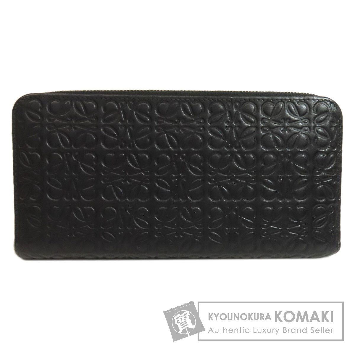 LOEWE Anagram embossing Long wallet (with coin pocket) Leather Ladies [Used]