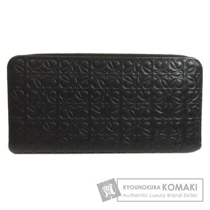 LOEWE Anagram embossing Long wallet (with coin pocket) Leather Ladies [Used]