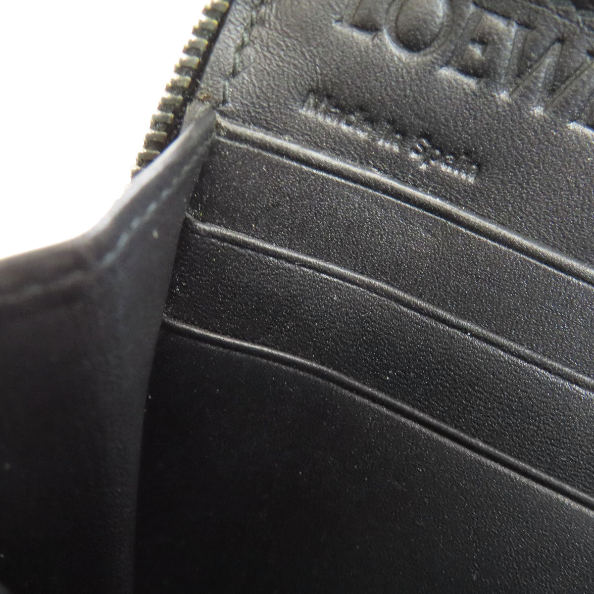 LOEWE Anagram embossing Long wallet (with coin pocket) Leather Ladies [Used]