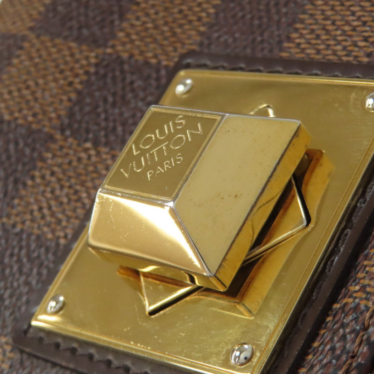 LOUIS VUITTON N41168 Bergamo MM Handbag Damier canvas Ladies [Used]