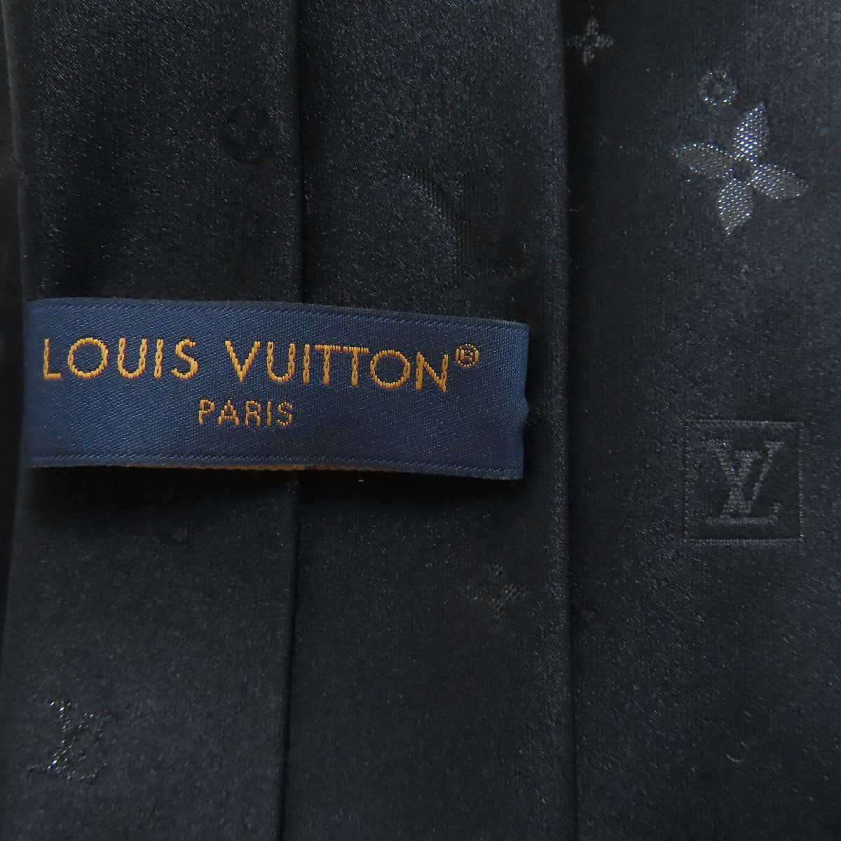 LOUIS VUITTON M79089 Tie: LV Starry Night 7CM tie Silk mens [Used]