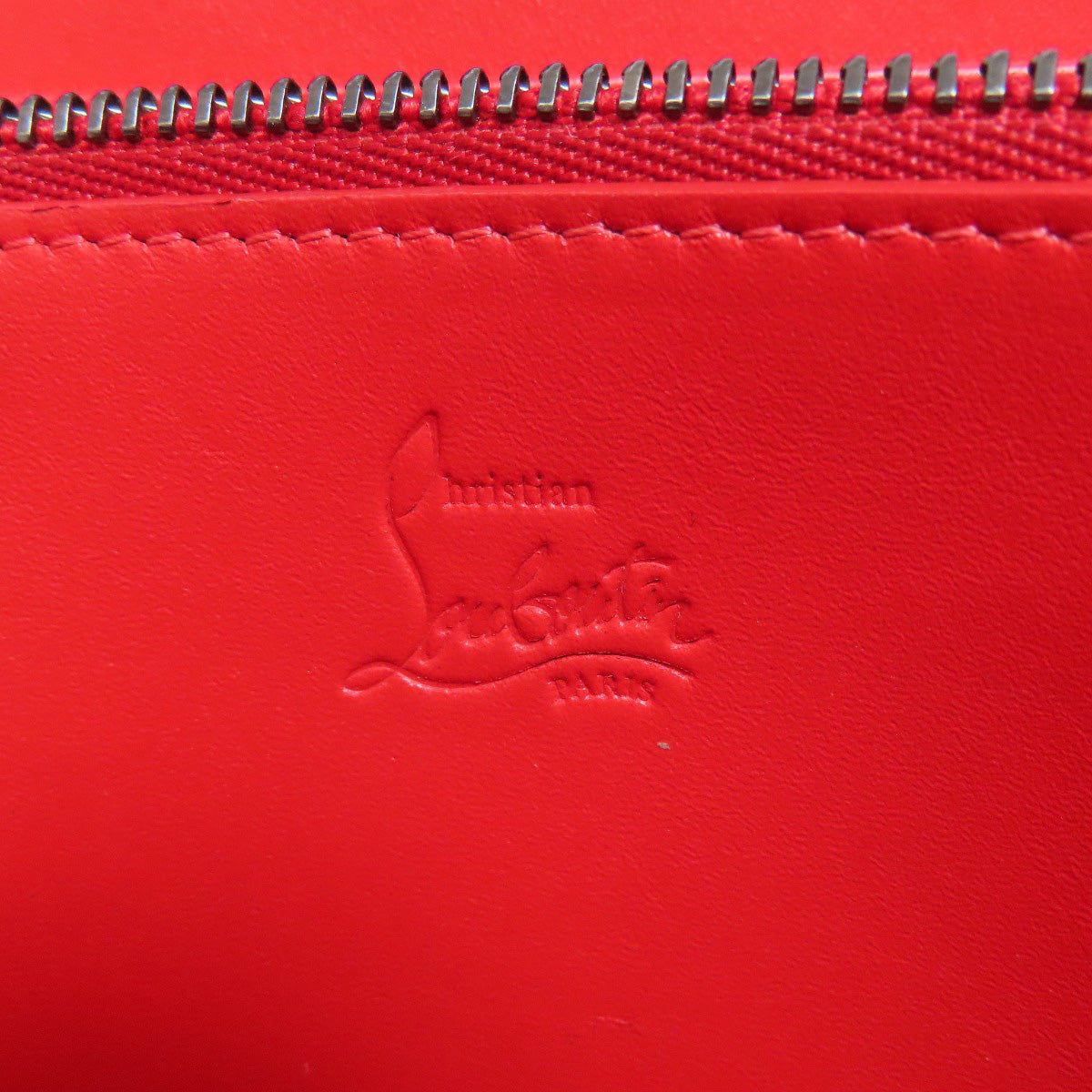 Christian Louboutin Studs Long wallet (with coin pocket) Calf Ladies [Used]