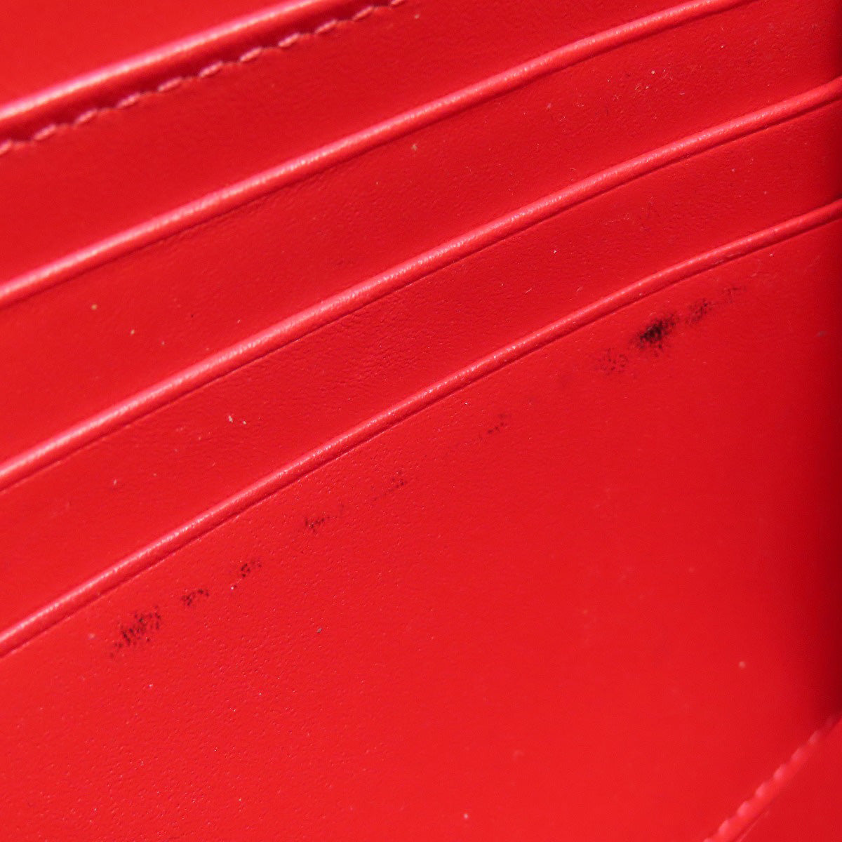 Christian Louboutin Studs Long wallet (with coin pocket) Calf Ladies [Used]