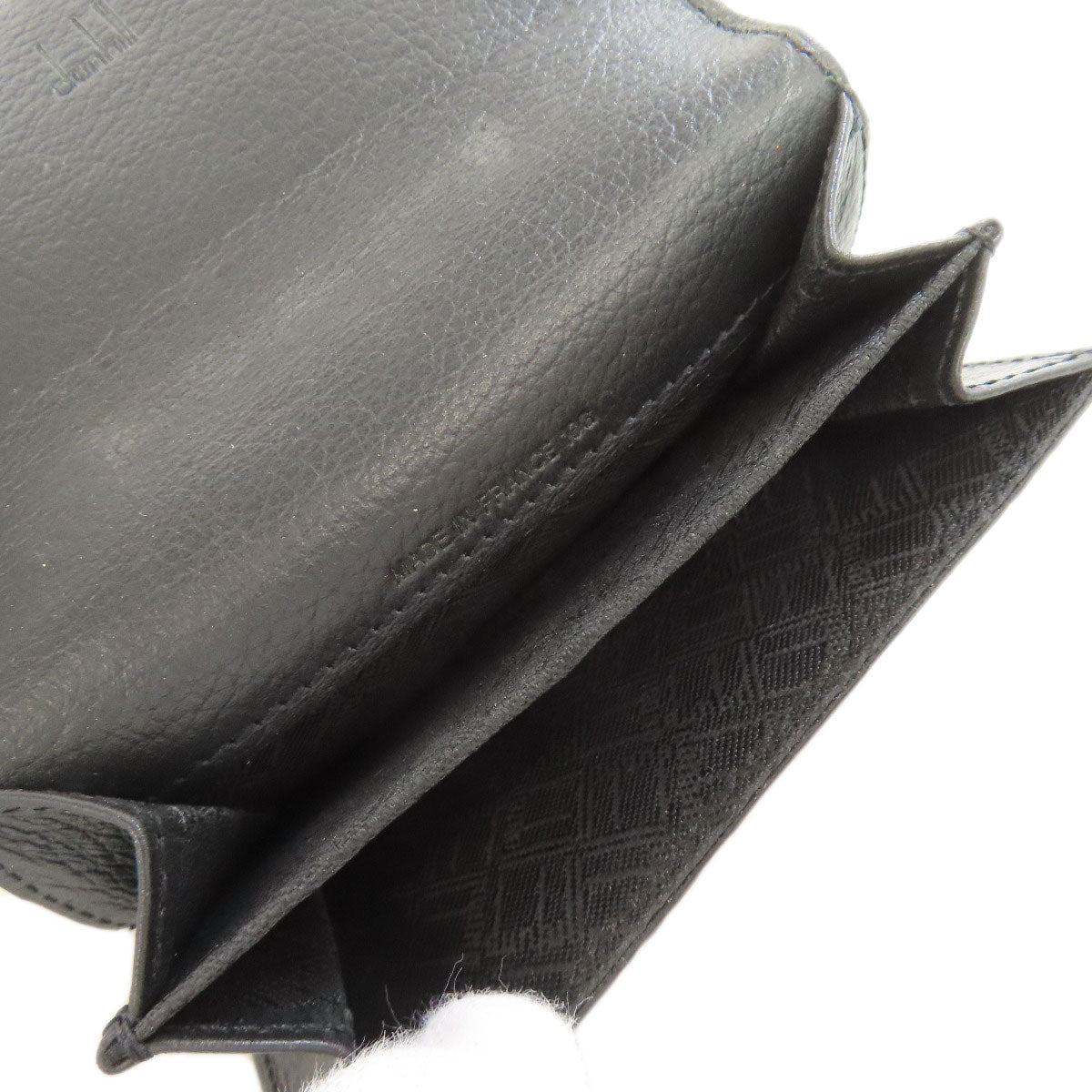 Dunhill logo coin purse Leather mens [Used]