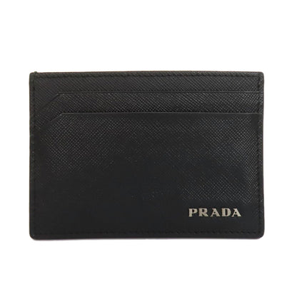 PRADA 2M1149 logo Card Case Safiano Ladies [Used]