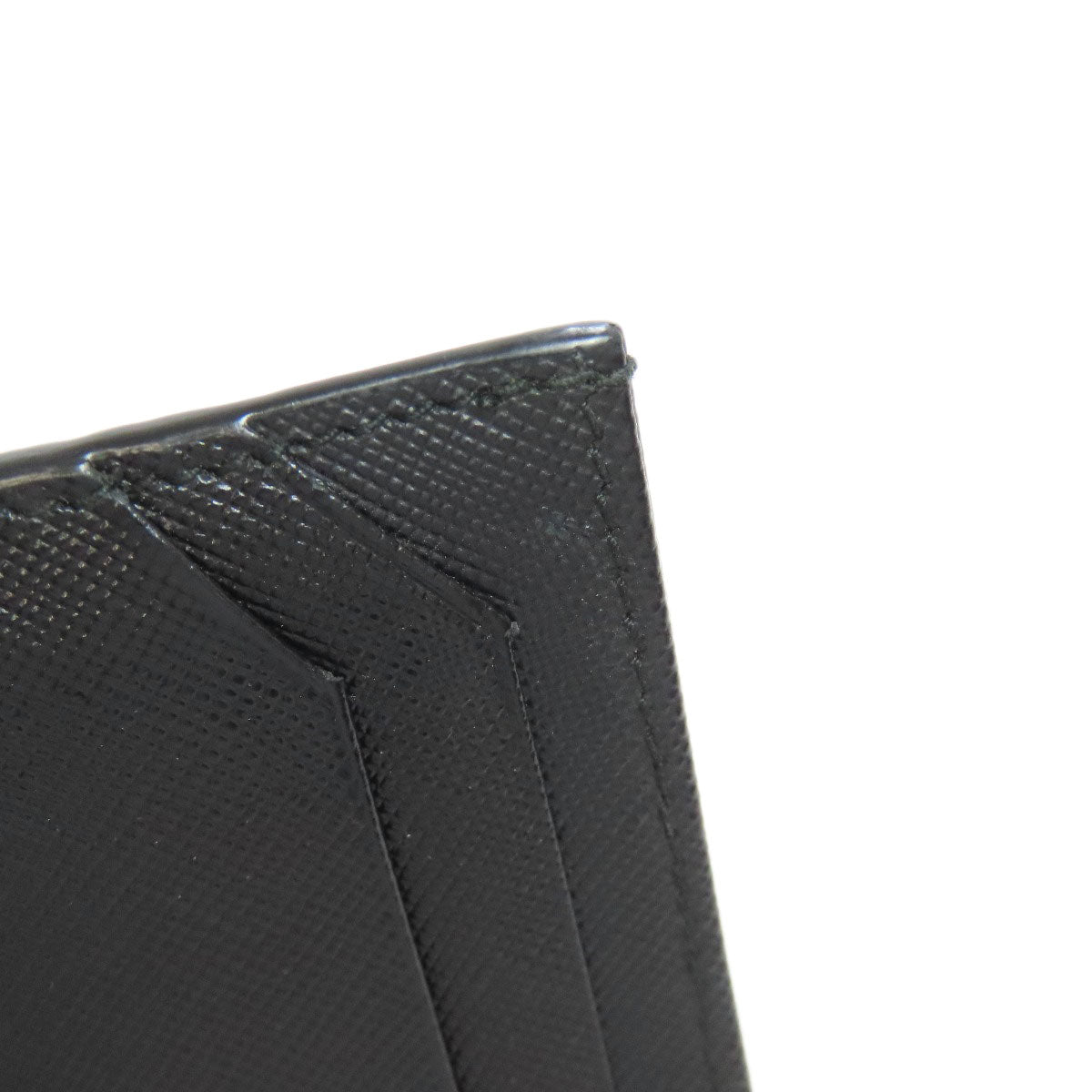 PRADA 2M1149 logo Card Case Safiano Ladies [Used]