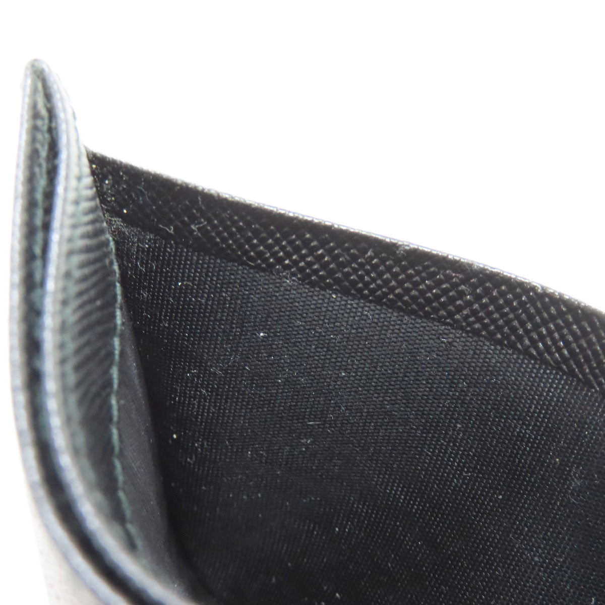 PRADA 2M1149 logo Card Case Safiano Ladies [Used]