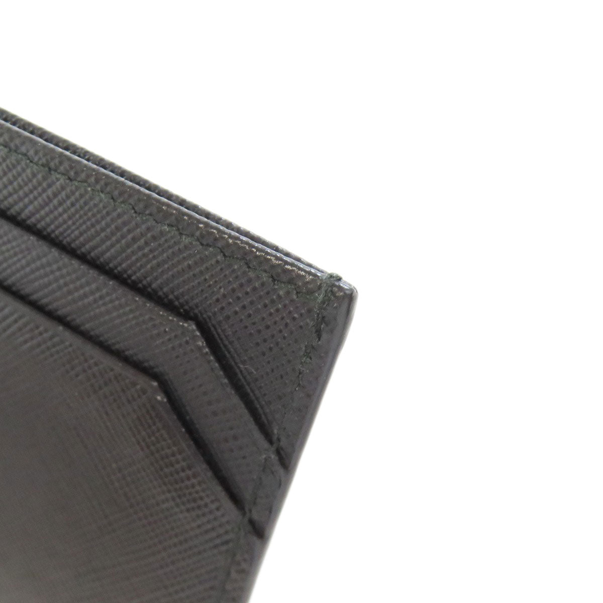 PRADA 2M1149 logo Card Case Safiano Ladies [Used]