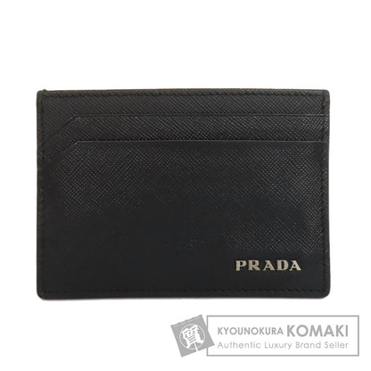 PRADA 2M1149 logo Card Case Safiano Ladies [Used]