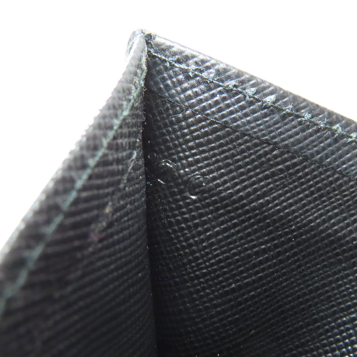 PRADA 2M1149 logo Card Case Safiano Ladies [Used]