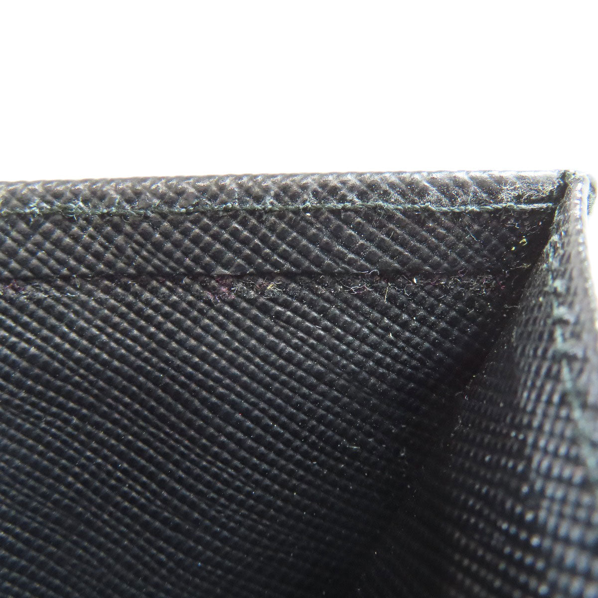 PRADA 2M1149 logo Card Case Safiano Ladies [Used]