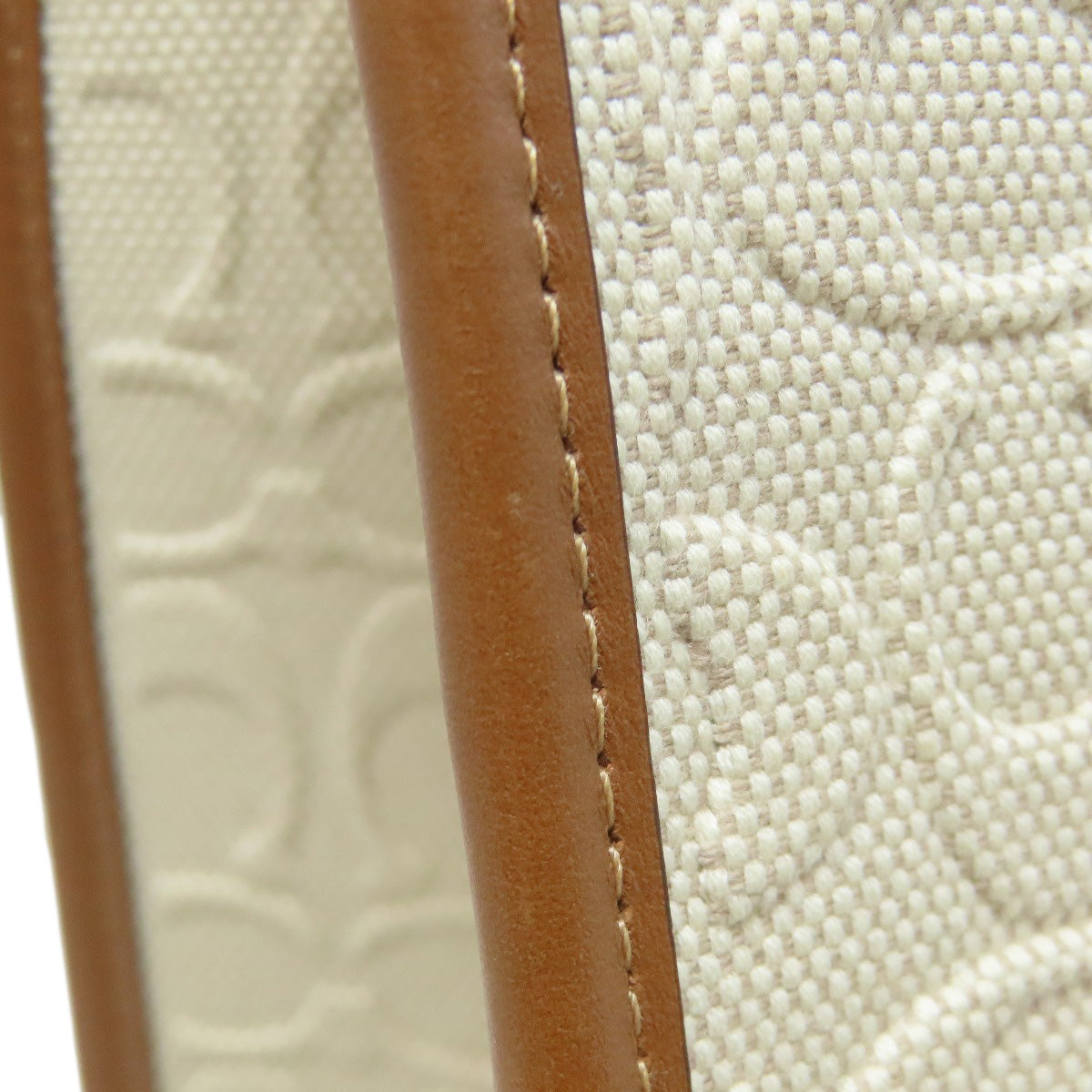 COACH 89165 Field Tote Signature 2WAY Handbag Canvas LeatherLadies [Used]