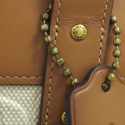 COACH 89165 Field Tote Signature 2WAY Handbag Canvas LeatherLadies [Used]