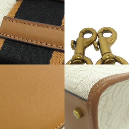 COACH 89165 Field Tote Signature 2WAY Handbag Canvas LeatherLadies [Used]