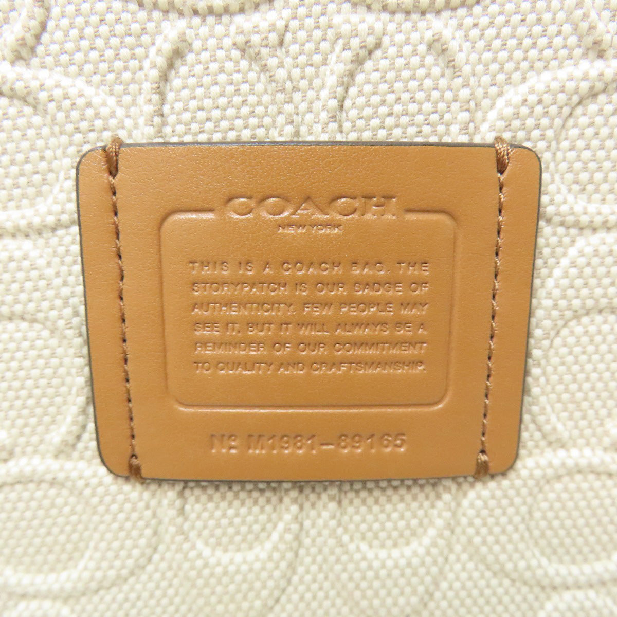 COACH 89165 Field Tote Signature 2WAY Handbag Canvas LeatherLadies [Used]