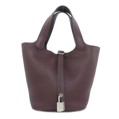 HERMES Picotin Lock PM Eclat SilverHardware Handbag Taurillon Clemence Ladies [Used]