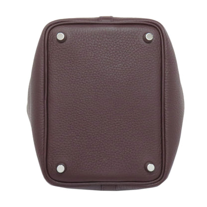 HERMES Picotin Lock PM Eclat SilverHardware Handbag Taurillon Clemence Ladies [Used]