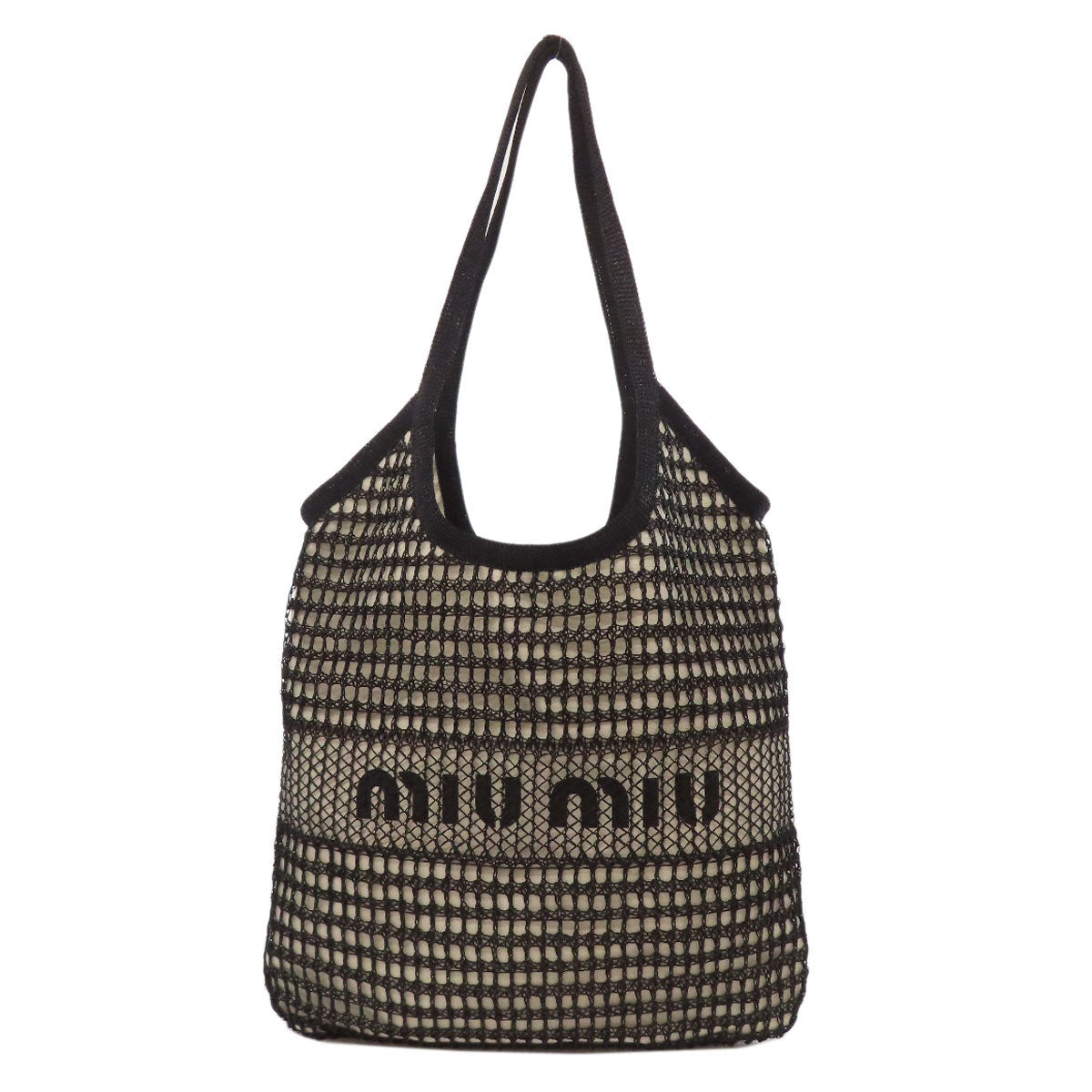 MIUMIU IVY Mesh Tote Tote Bag Canvas Ladies [Used]