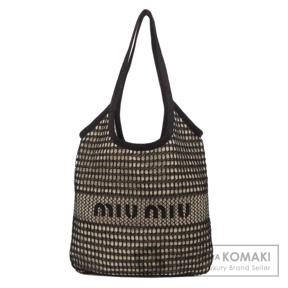 MIUMIU IVY Mesh Tote Tote Bag Canvas Ladies [Used]