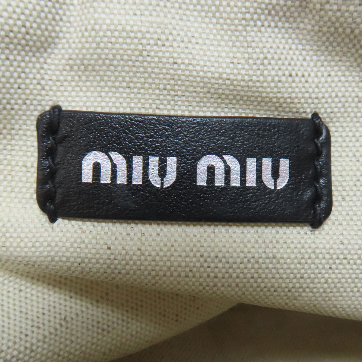 MIUMIU IVY Mesh Tote Tote Bag Canvas Ladies [Used]