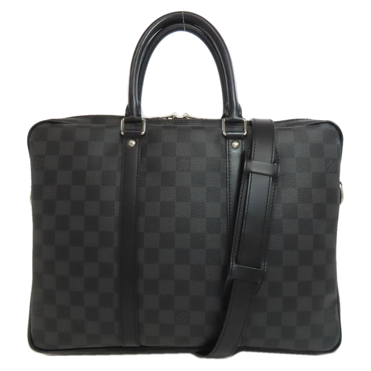 ルイヴィトン N41478 ポルト ドキュマン・ヴォワヤージュPM ビジネスバッグ ダミエキャンバス メンズ 【中古】【LOUIS VUITTON】