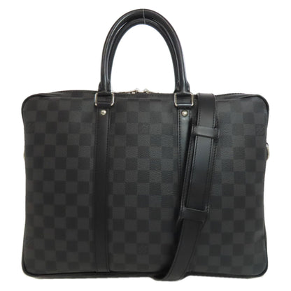 ルイヴィトン N41478 ポルト ドキュマン・ヴォワヤージュPM ビジネスバッグ ダミエキャンバス メンズ 【中古】【LOUIS VUITTON】
