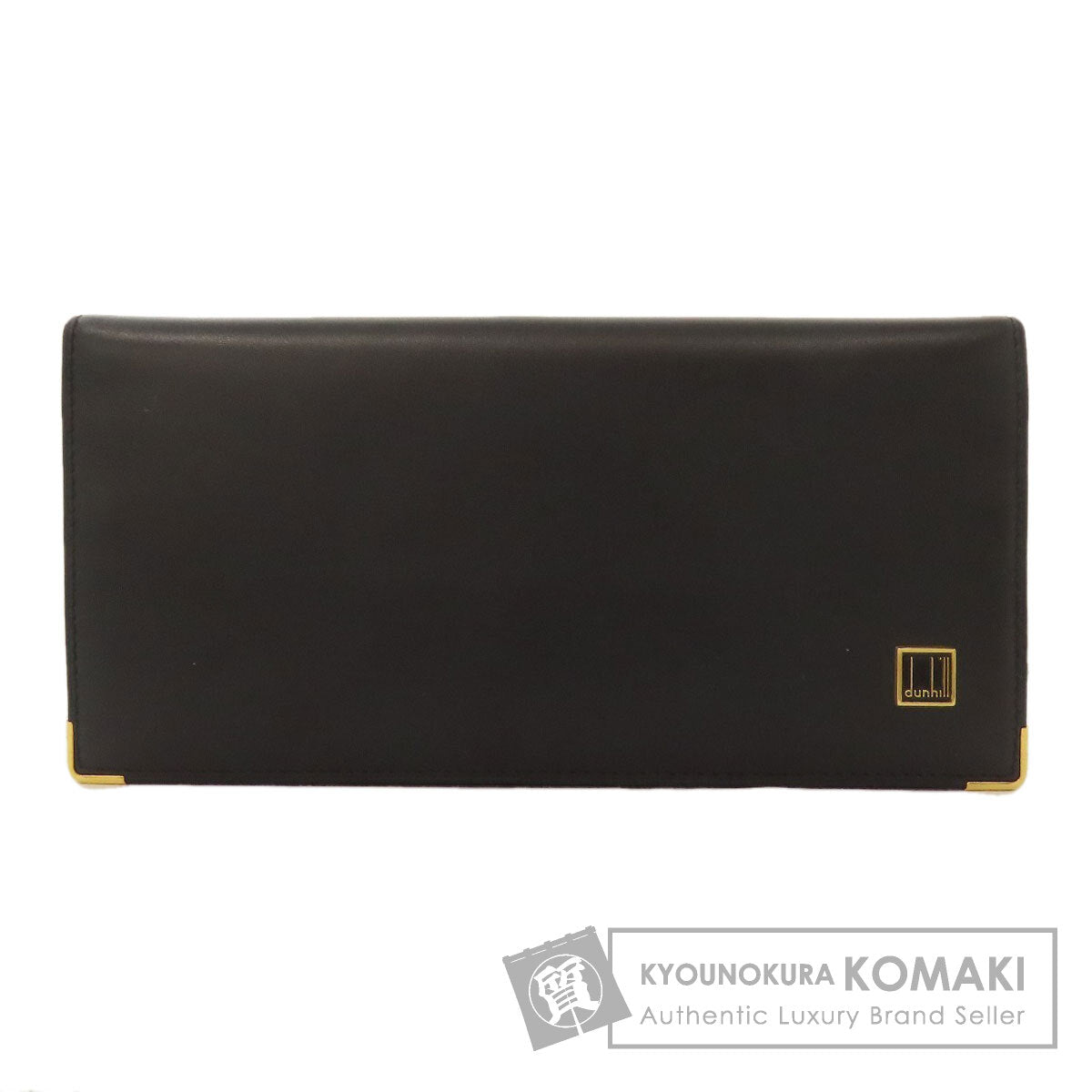 Dunhill logo Long wallet (with coin pocket) Leather Ladies [Used]