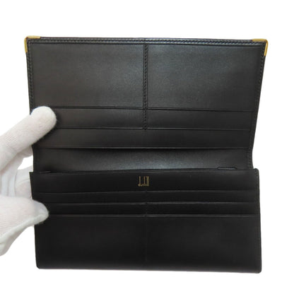 Dunhill logo Long wallet (with coin pocket) Leather Ladies [Used]