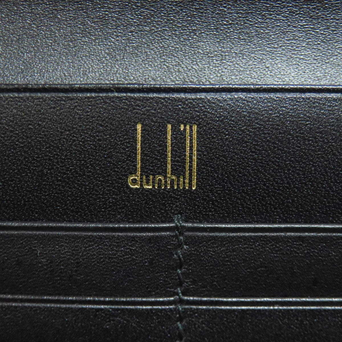 Dunhill logo Long wallet (with coin pocket) Leather Ladies [Used]