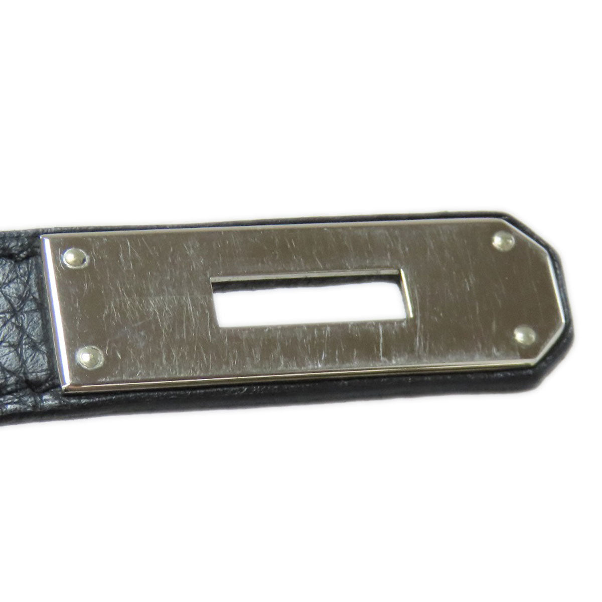 HERMES Birkin 40 SilverHardware Handbag Taurillon Clemence Ladies [Used]