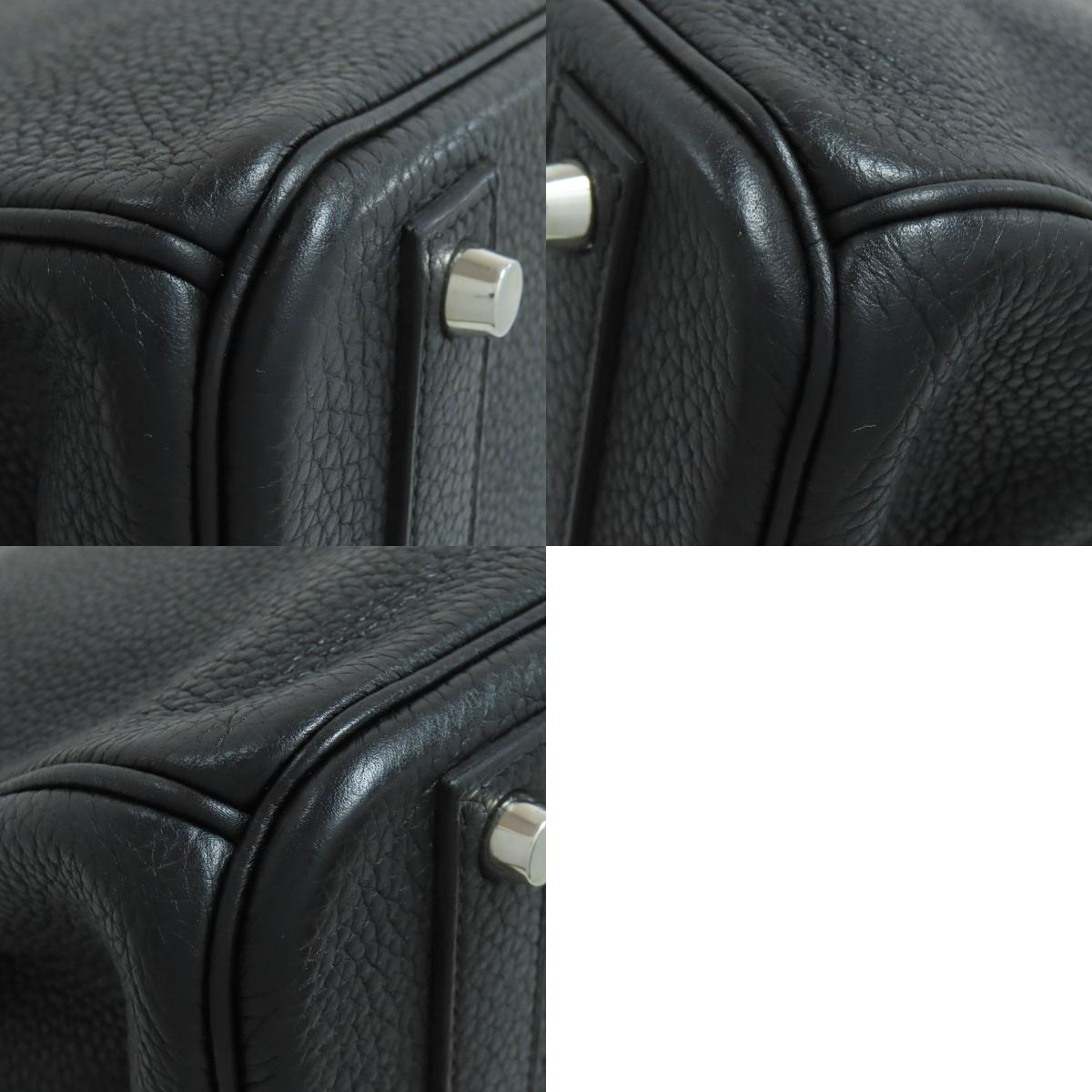 HERMES Birkin 40 SilverHardware Handbag Taurillon Clemence Ladies [Used]