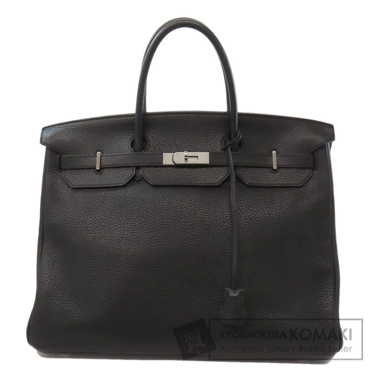 HERMES Birkin 40 SilverHardware Handbag Taurillon Clemence Ladies [Used]