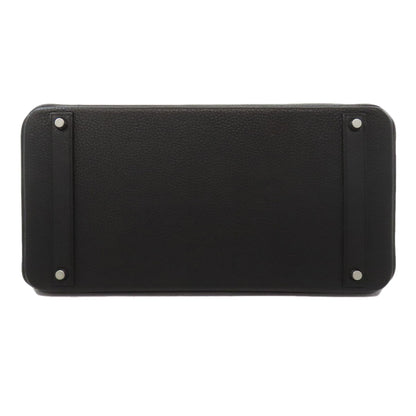 HERMES Birkin 40 SilverHardware Handbag Taurillon Clemence Ladies [Used]